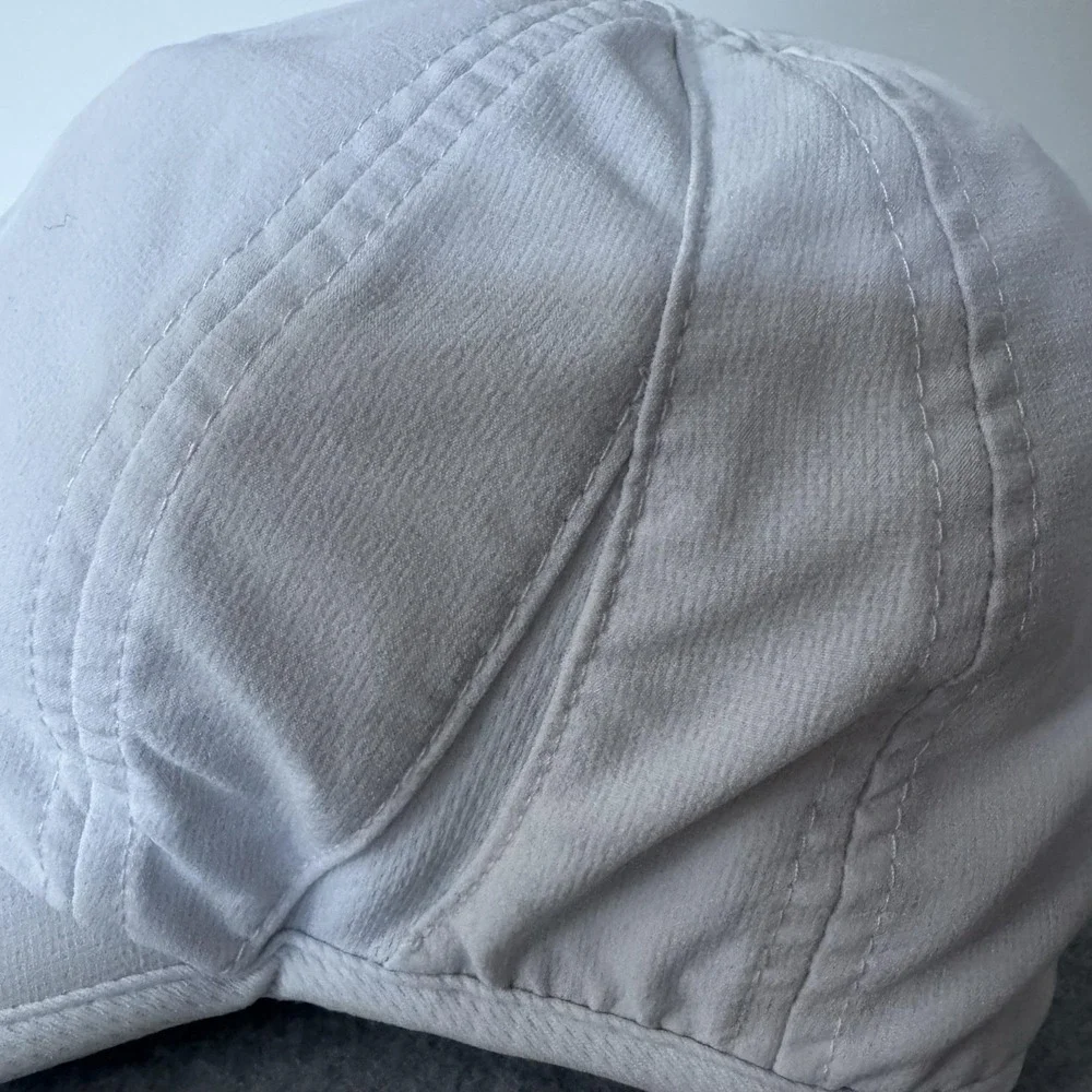 Adidas Hat Cap Strap Back White Logo One Size Fits All Mens Twill Performance